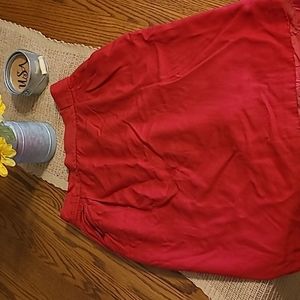 Red skirt